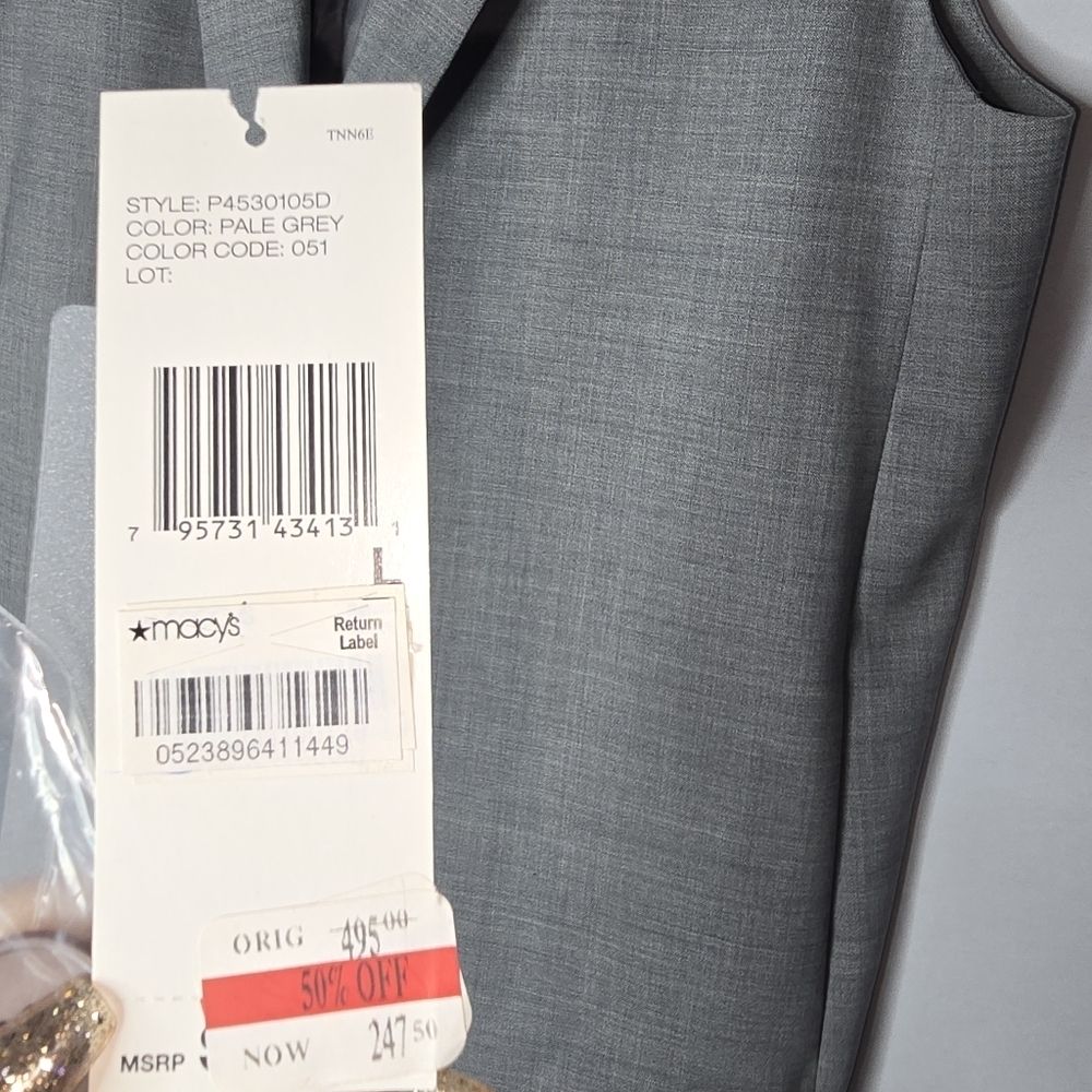 DKNY Grey Womens Sleeveless Lapel Vest Size Large Wool Single Button Closure - Picture 3 of 11